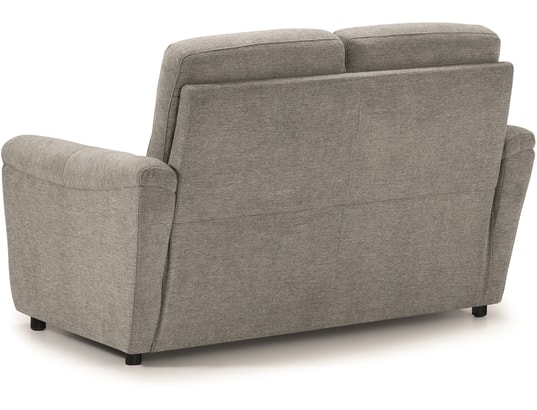 CONCEPT1 - Canapé tissu Barbados gris 3 places électrique + 2 places fixe