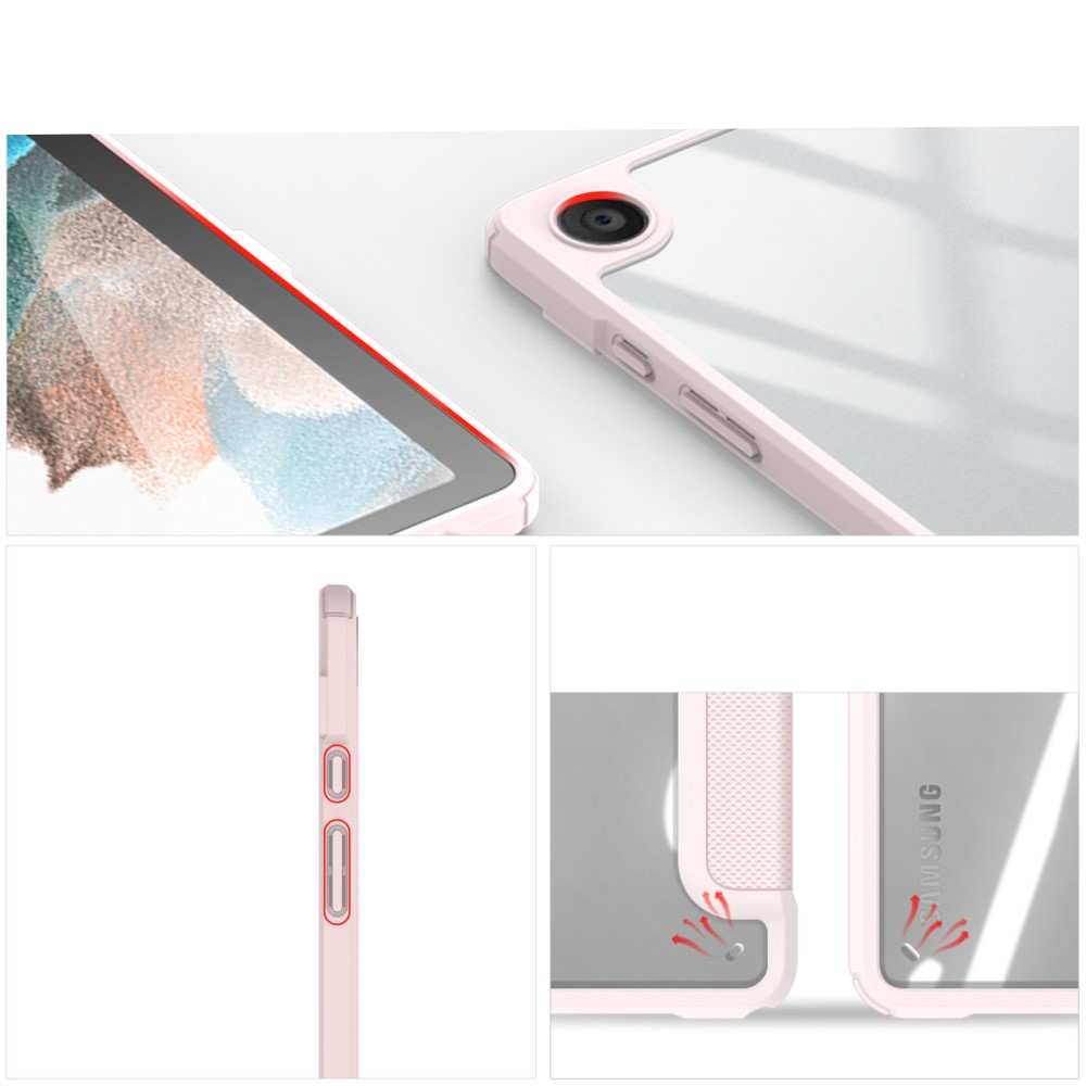 Samsung Galaxy Tab A9  Plus Leder Tasche Smart Cover Schutzhülle - Rosa
