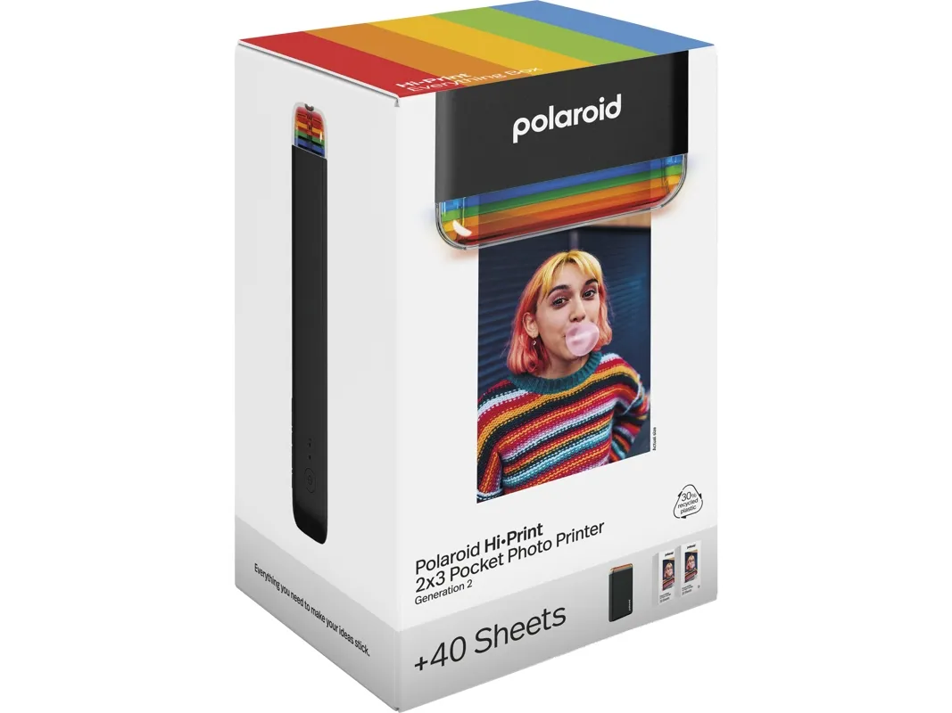 Polaroid Hi-Print Gen 2 E-Box Black, Termisk, 2.1