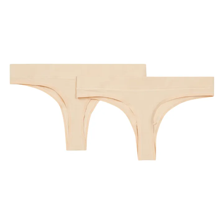 Organic Basics Lot de 2 Tonga Coton Bio | Beige Nude
