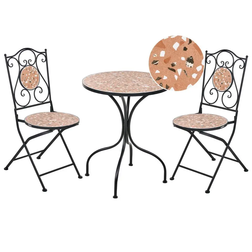 ADRANO - Bistroset - Zwart - IJzer