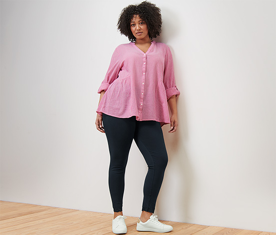 Leggings mit Spitzenborte