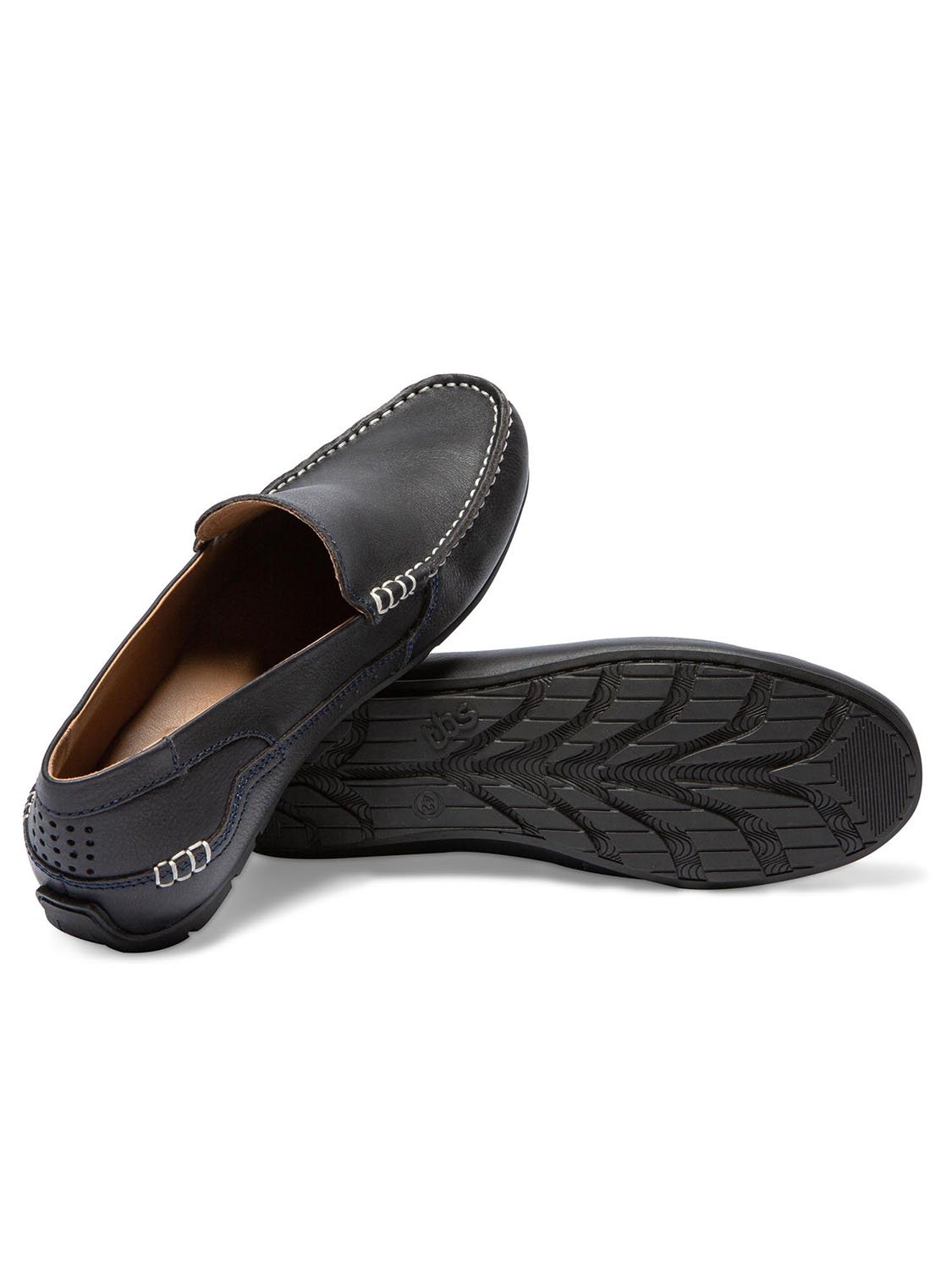 Mocassins Homme En Cuir Marine