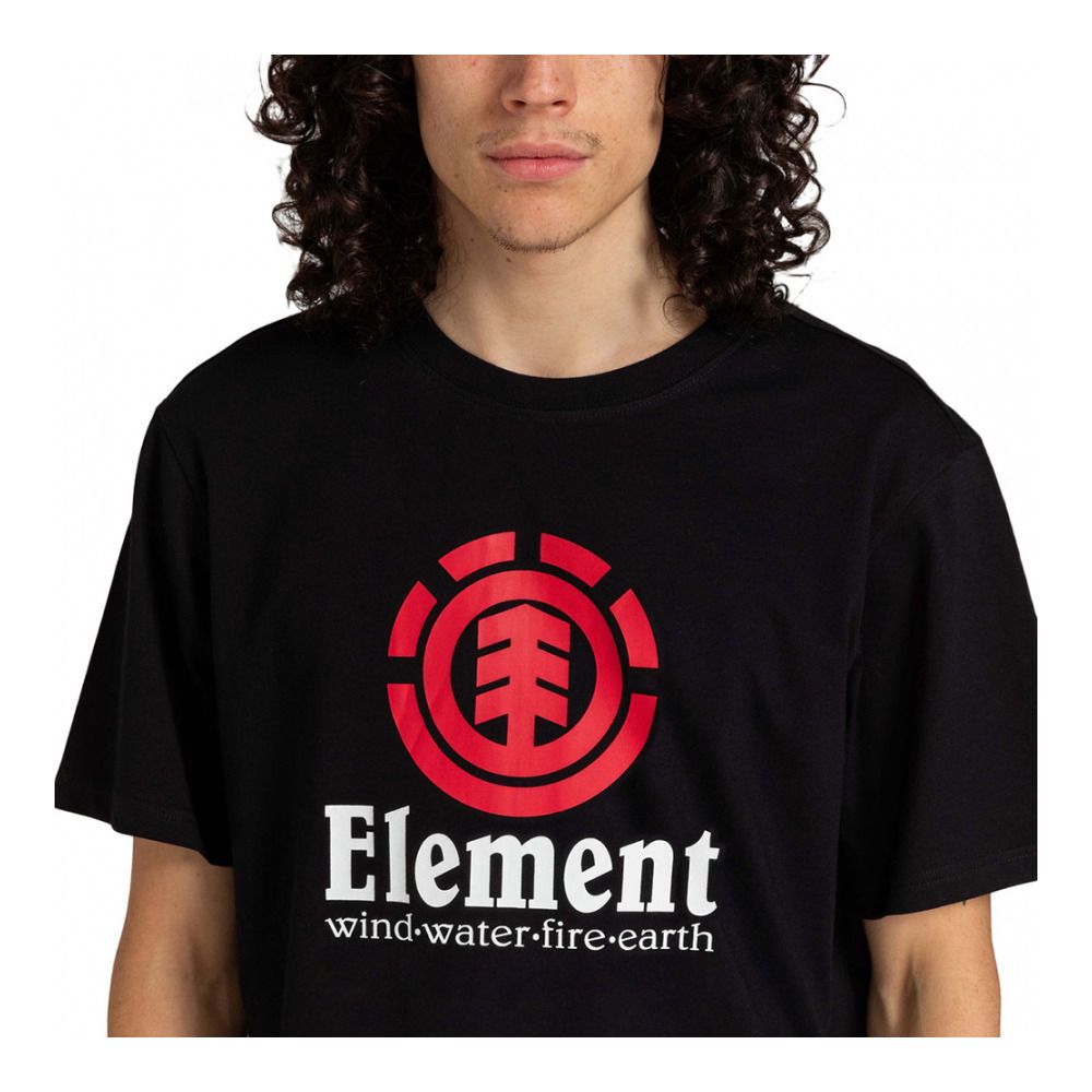 Element VERTICAL - Tee-shirt Homme flint black