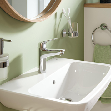 Grohe Wastafelmengkraan Swift M-size Push Open Chroom