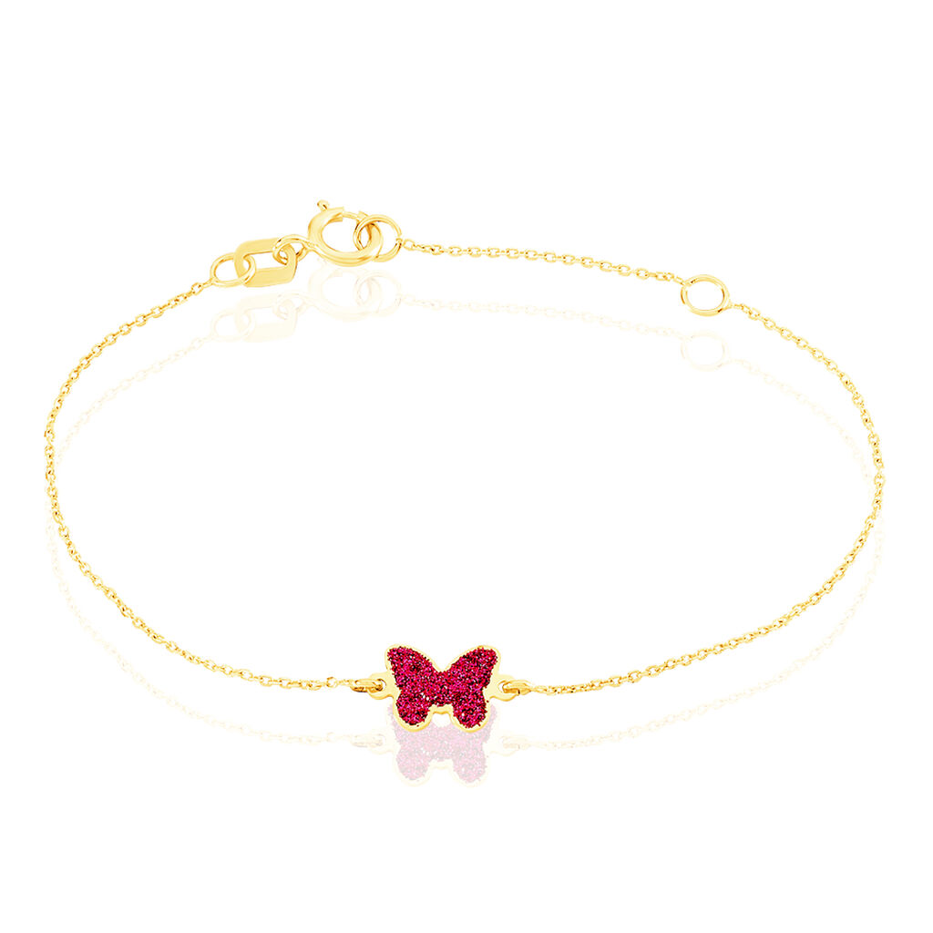 Bracelet Solena Papillon Or Jaune