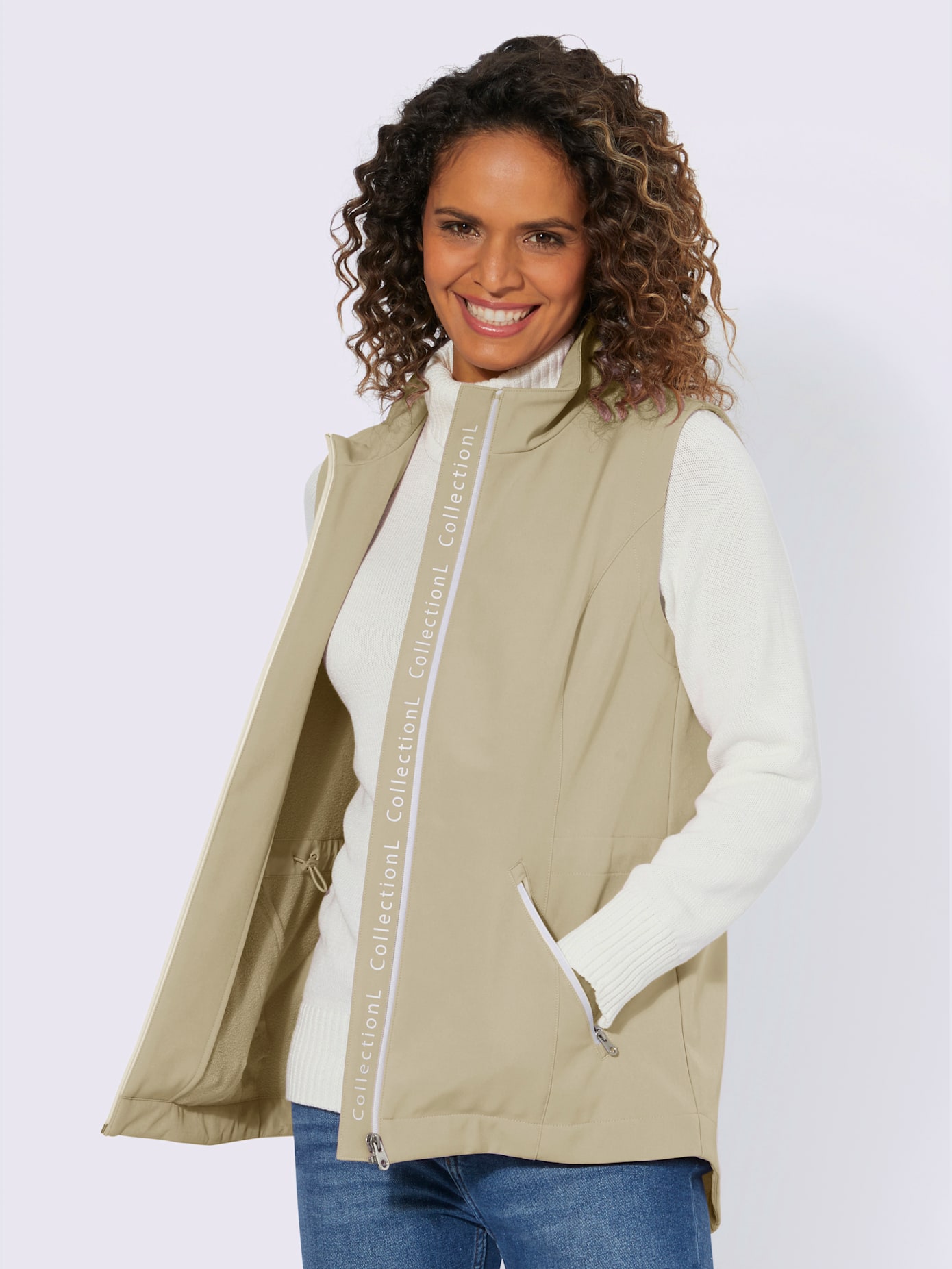 Gilet softshell inscription tendance à l'intérieur