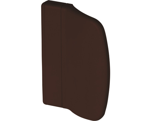 Balkondeurgreep, nylon, bruin, plat