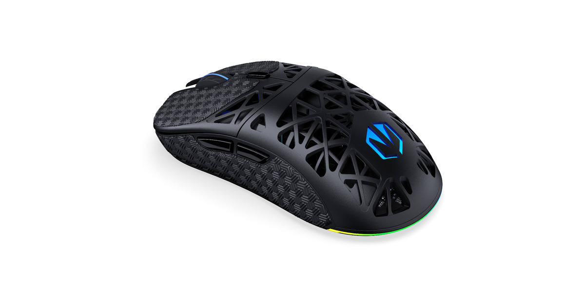 ENDORFYLIV Wireless gaming muis  (Zwart, 12.000 DPI, ARGB, USB-C / 2.4 GHz / Bluetooth)