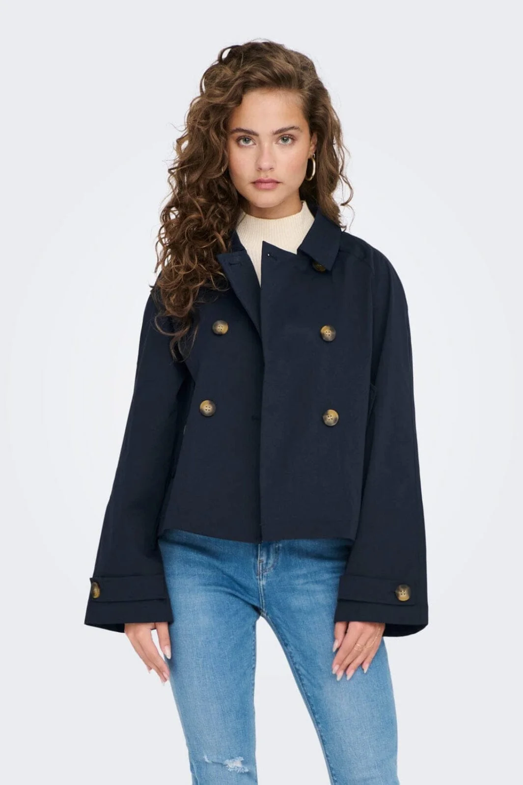 Only Onlapril Short Trenchcoat 4166132 night sky