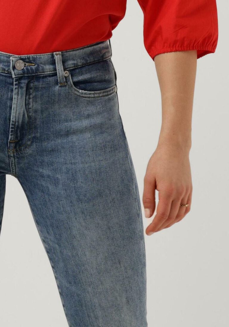 7 FOR ALL MANKIND blauwe 7 for all mankind skinny jeans hw skinny slim illusion brightness