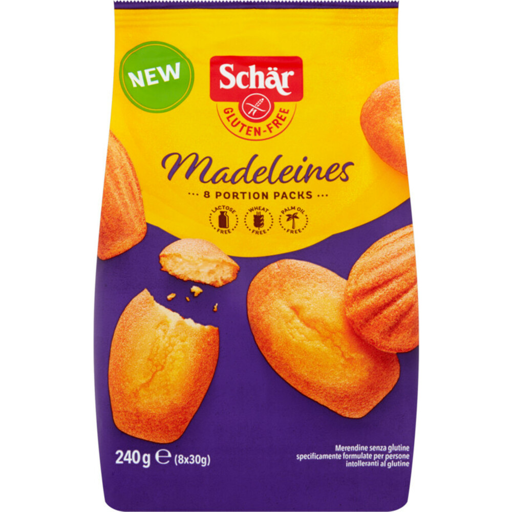 3x Schar Madeleines Glutenvrij240 gr