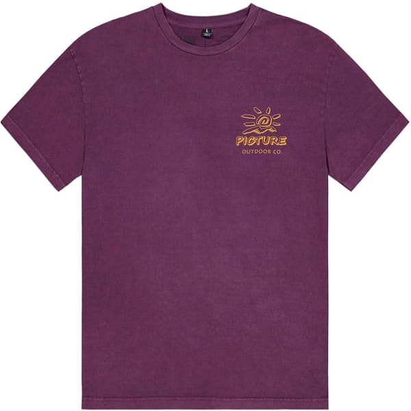 T-shirt PICTURE KOLEOH TEE PRUPLE WINE WASHED