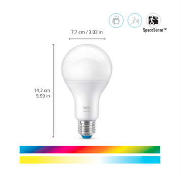 WiZ Connected LED peer E27 13 mat kleurlicht dimbaar