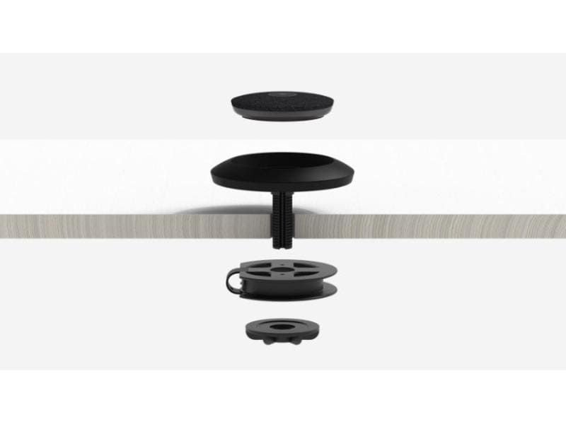 Logitech Halterung für Rally Mic Pod Schwarz Mic Pod Halterung