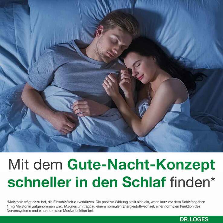 Magnesium-Loges Gute Nacht mit Melatonin Kapseln, 30 St