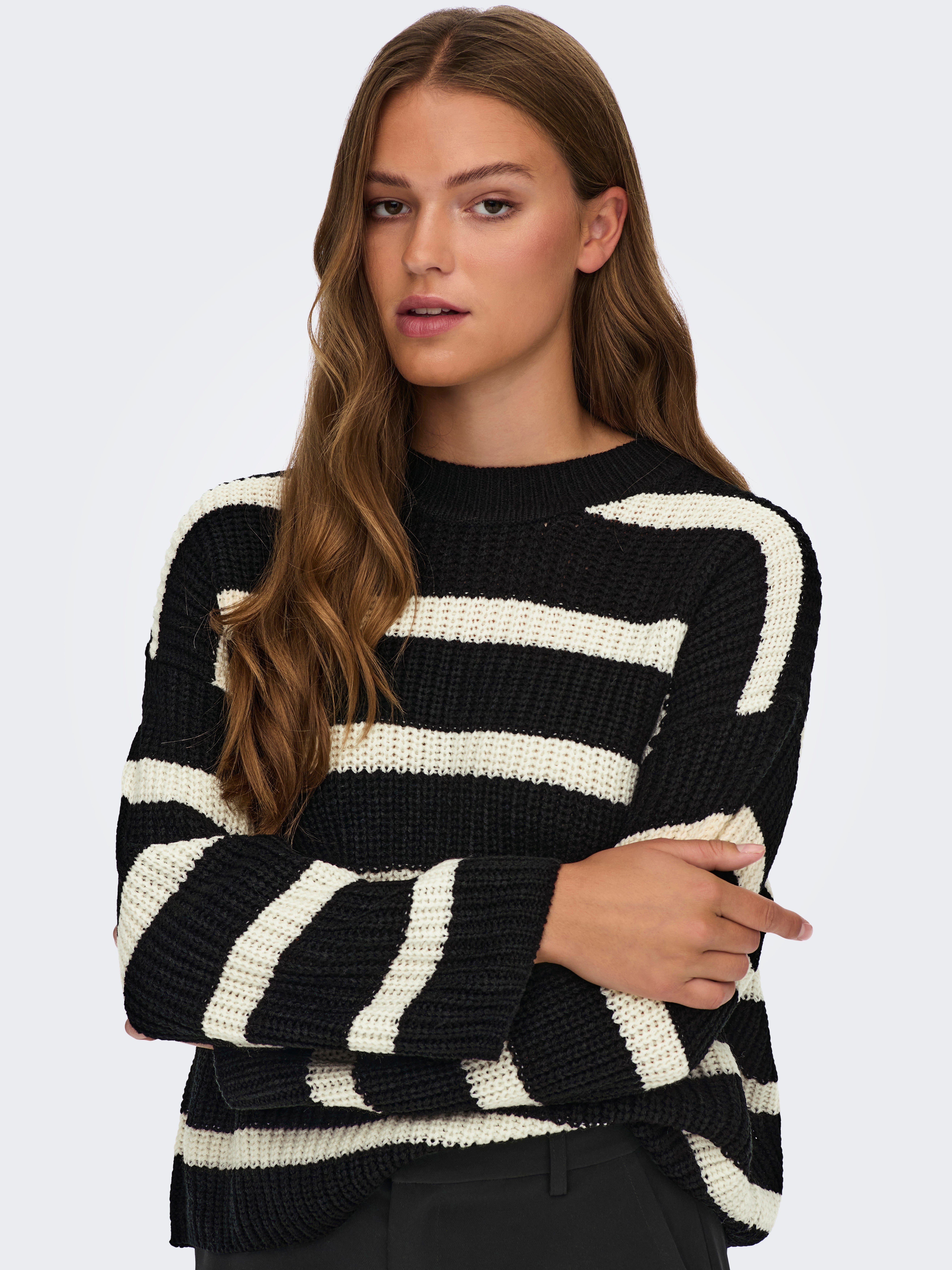 JDYJUSTY Strickpullover Black