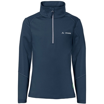 Vaude Livigno Halfzip Langarmshirt Dark Sea / White Kinder