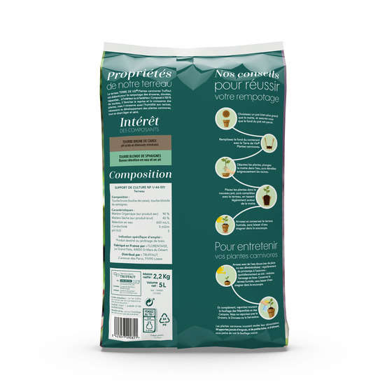 Terreau pour plantes carnivores - sac de 5 litres