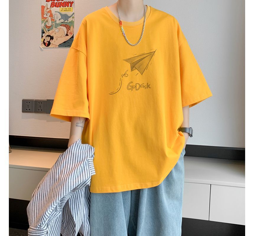Breeson - T-shirt met ronde hals en print, 3/4 mouwen