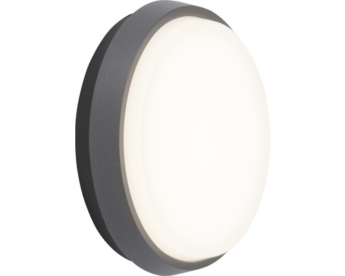 AEG LED buitenwandlamp 900 lm 3000 K Ø 17,5 cm antraciet/wit met huisnummerboog