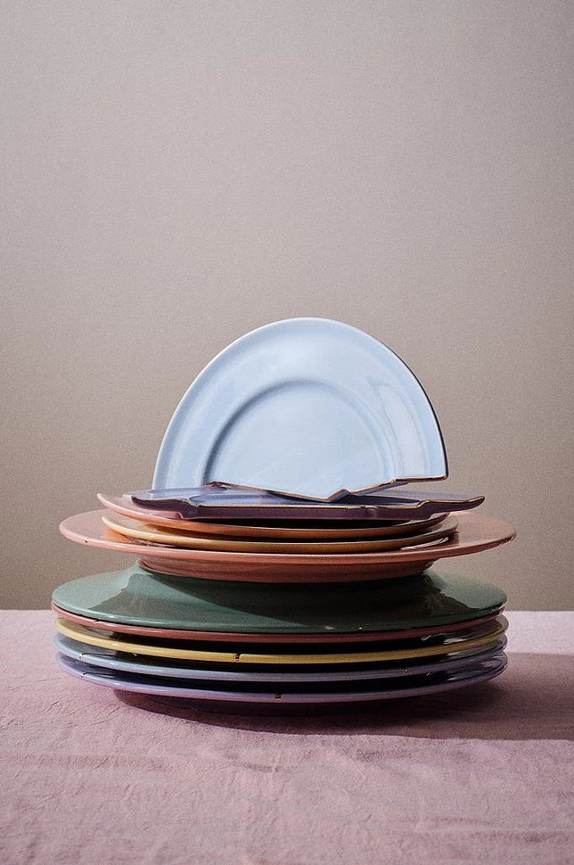 THE HALF PLATES sidetallerken i 6-pack