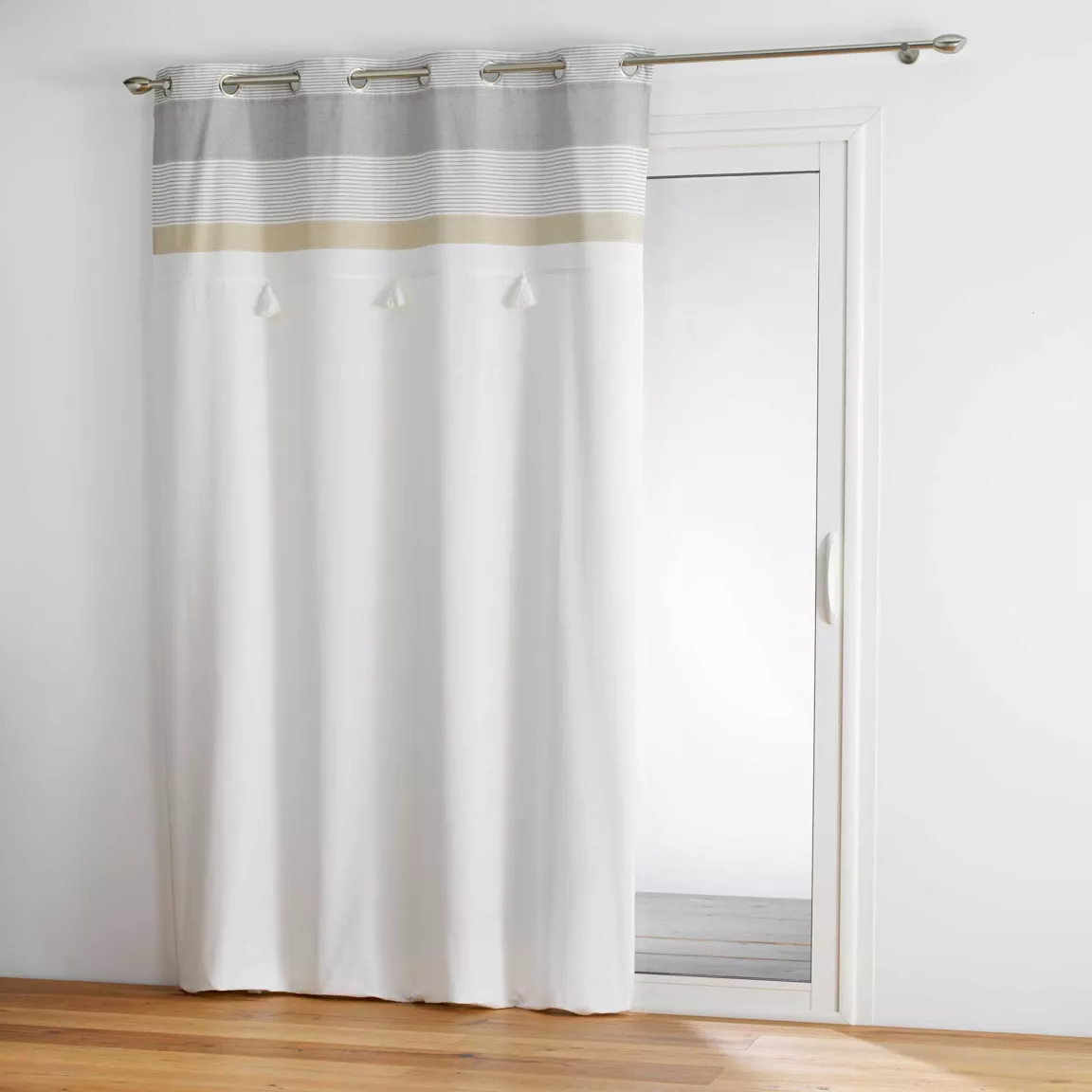 Rideau coton (140 x 240 cm) Iliade Blanc