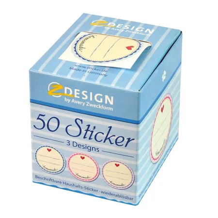 Avery Zweckform Z-Design 56819, Sticker auf Rolle, Homemade, 50 Aufkleber