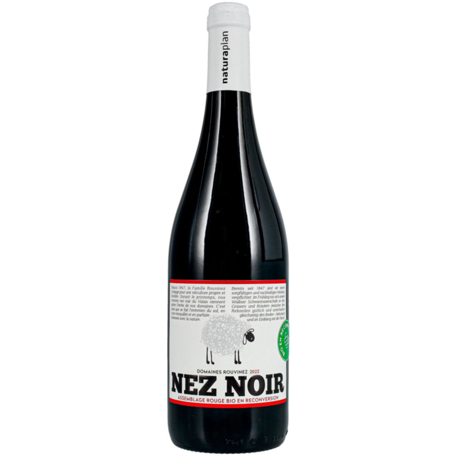 Naturaplan Bio Valais AOC Nez Noir Les Domaines Rouvinez -75cl