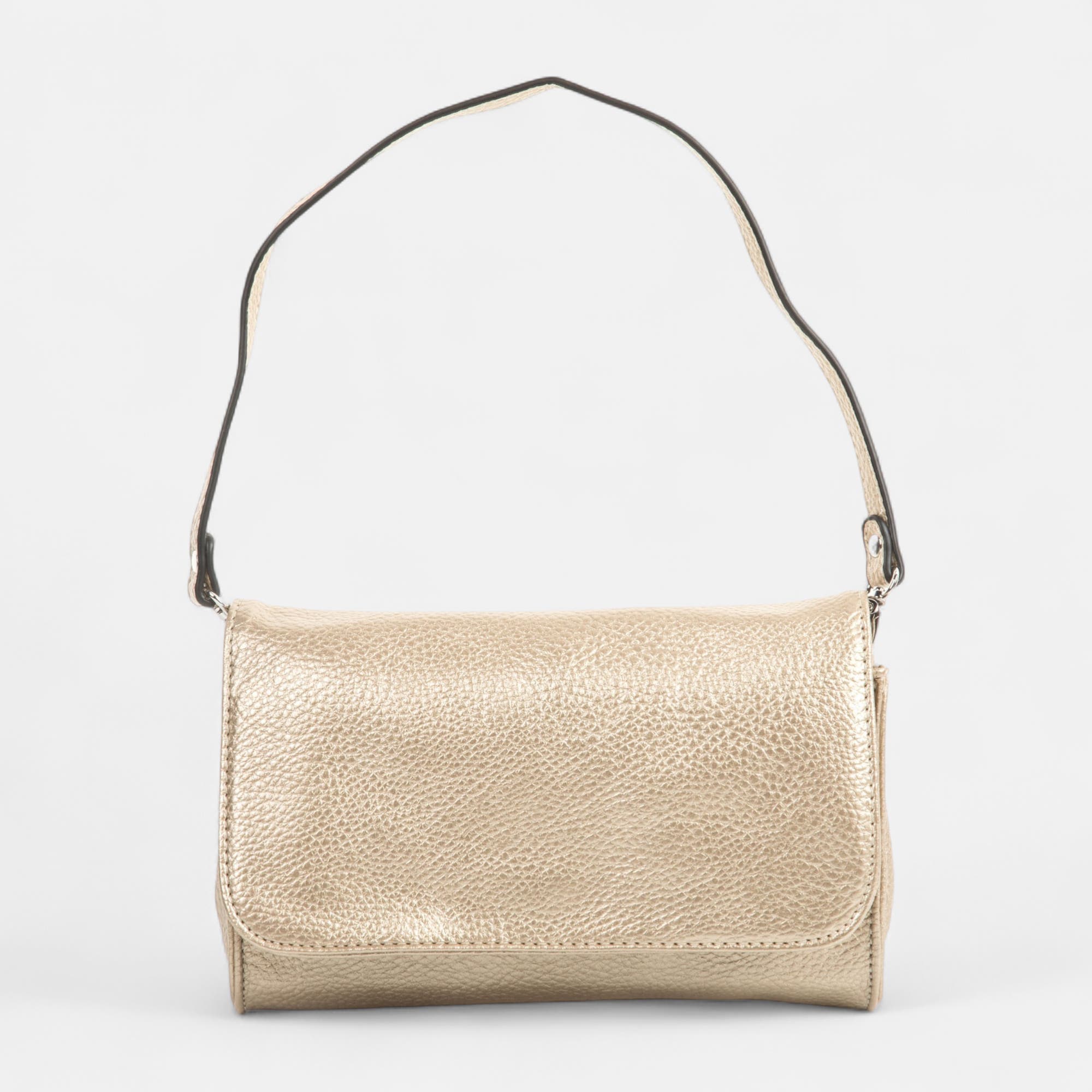 Sac bandoulière or