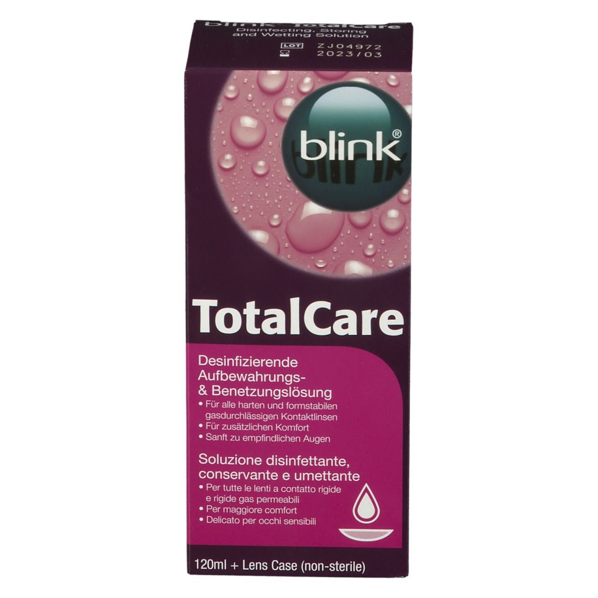 blink® TotalCare Desinfizierende Aufbewahrungs- & Benetzungslösung