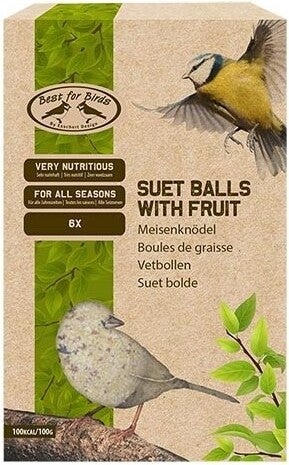 Esschert Design vetbollen met bessen 6 stuks