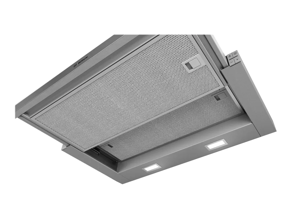 Bosch Serie | 4 DFM064A53 - Hætte - teleskopisk - Niche - bredde: 60 cm - dybde: 30 cm - udtrækning og recirkulation (-) - med intern motor - metalsølv