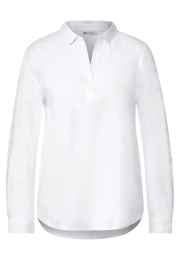 Business Longbluse - White