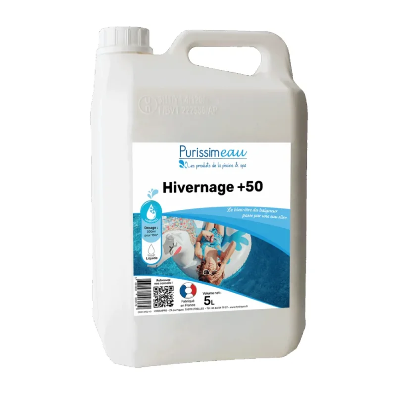 PURISSIMEAU - Produit d'entretien hivernage piscine & Spa 50   - 5L