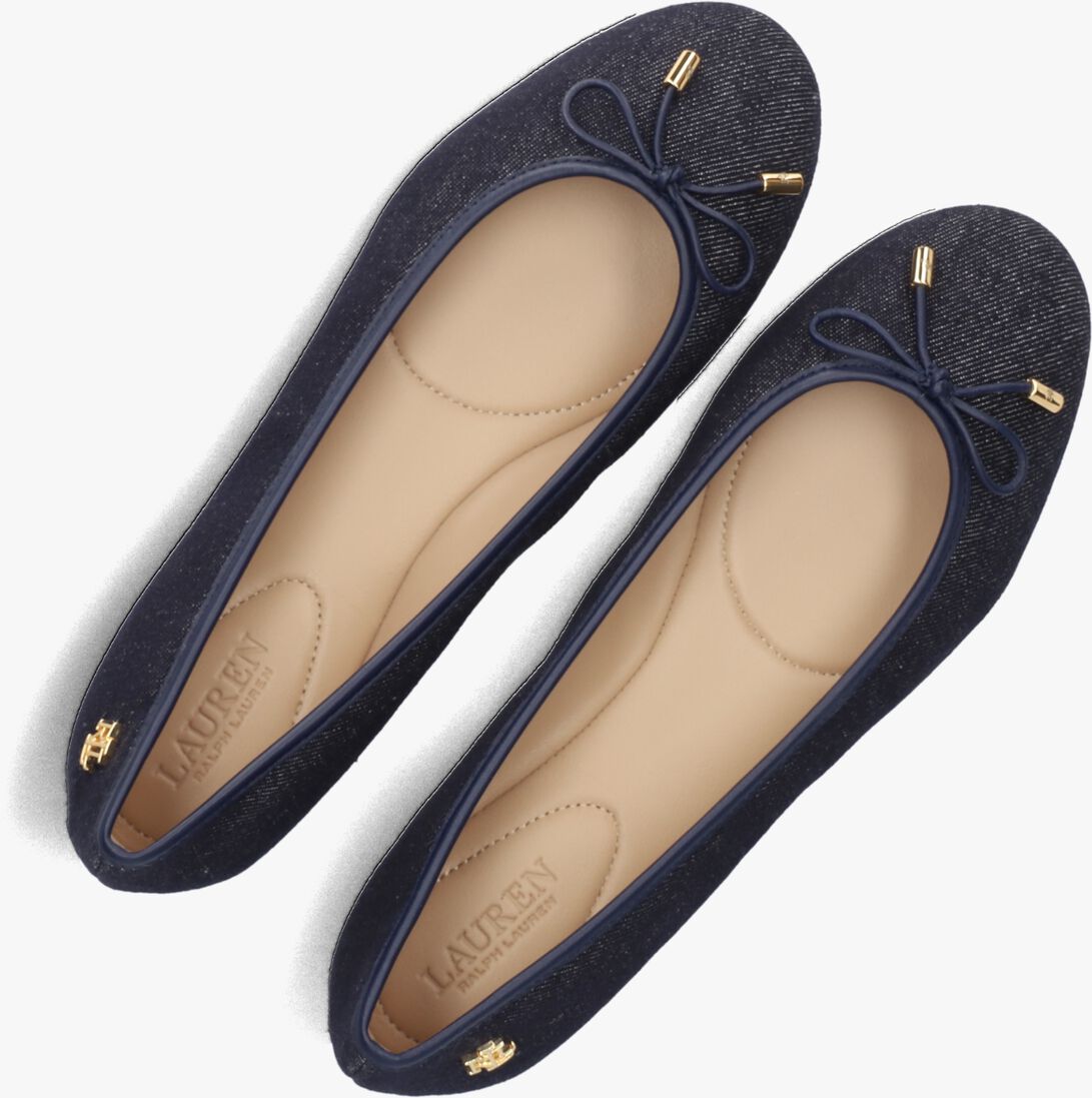blauwe lauren ralph lauren ballerina's jayna flats ballet