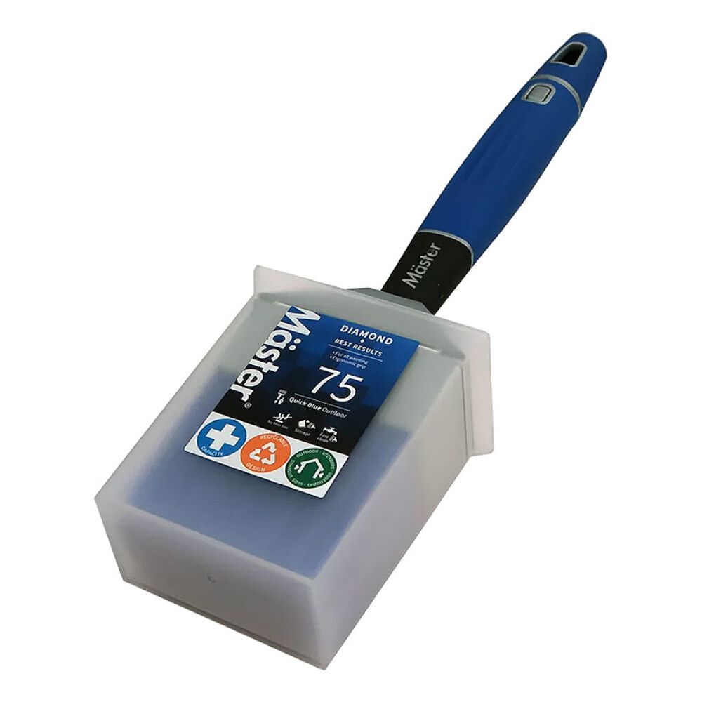 FASADEPENSEL MÄSTER RETT+ DIAMOND QUICK BLUE 75MM