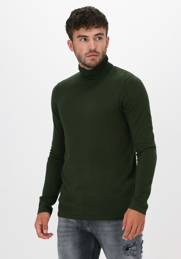 PUREWHITE donkergroene purewhite coltrui essential knit turtleneck