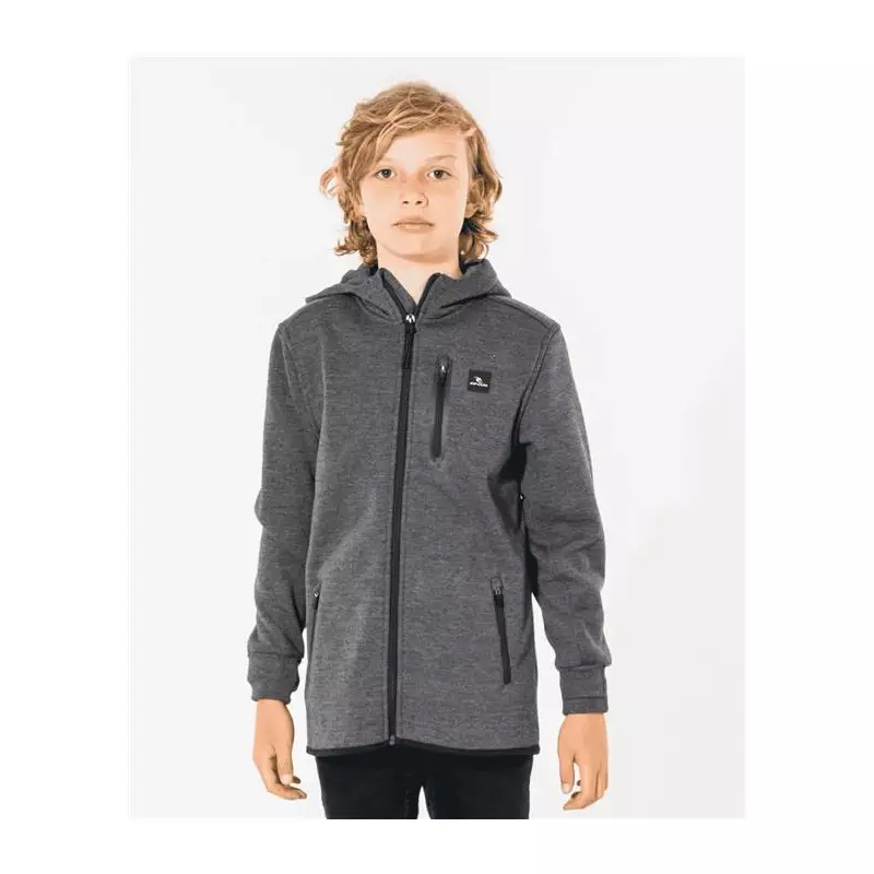 Sweat junior RIPCURL Anti Series Departed Zip -Boy Charcoal Marle