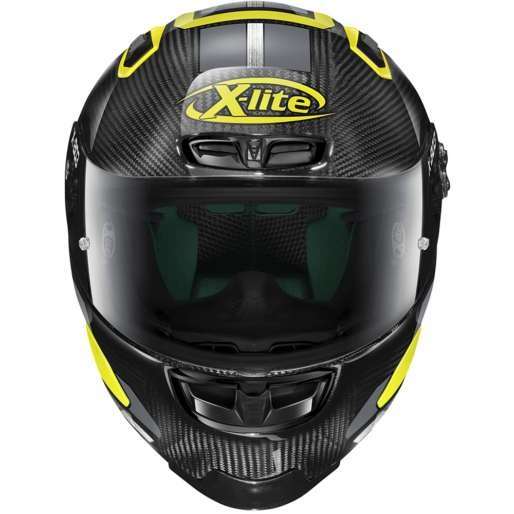 X-lite - Casque X-803 RS Ultra Carbon Skywarp Noir / Gris / Jaune