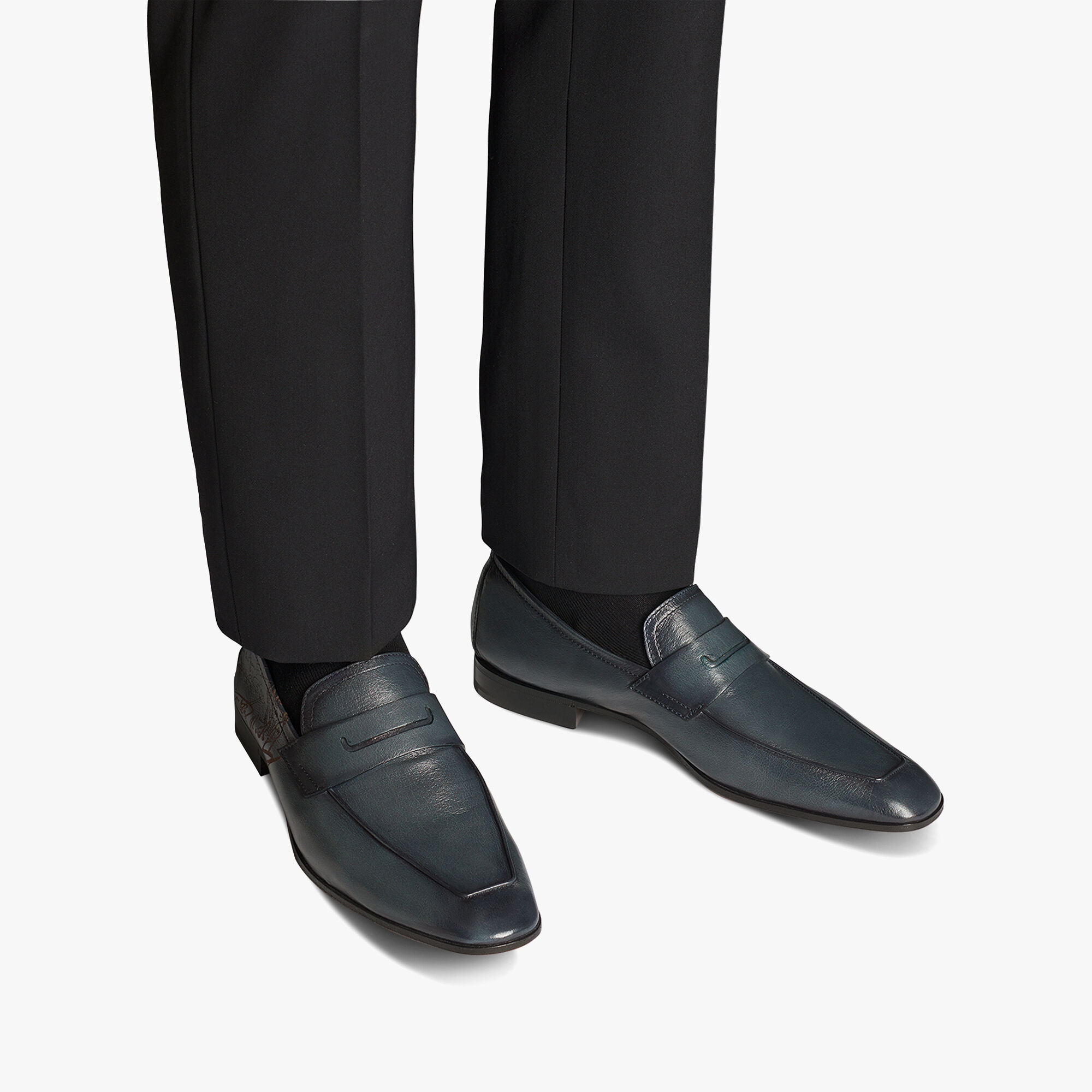 Mocassin Lorenzo En Cuir De Kangourou Scritto