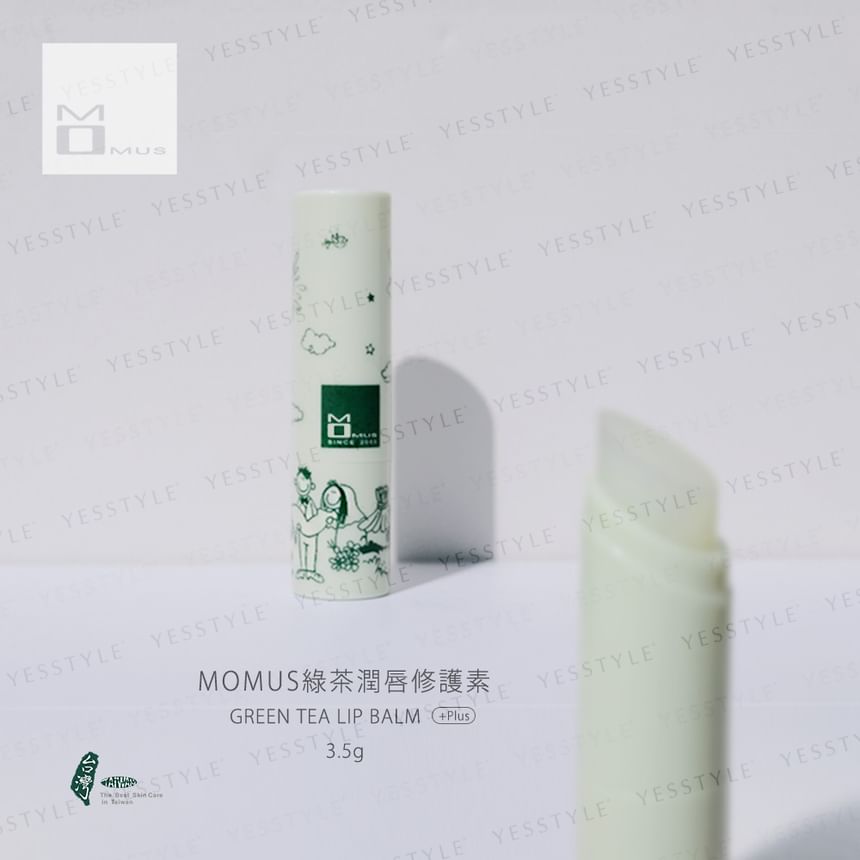 MOMUS - Groene thee lippenbalsem + Plus