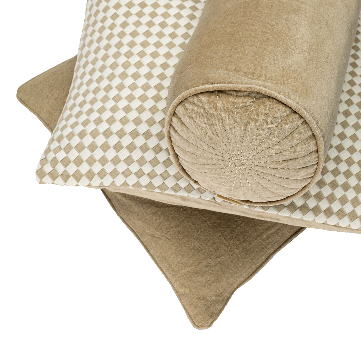 Kussen Woven linnen natural offwhite
