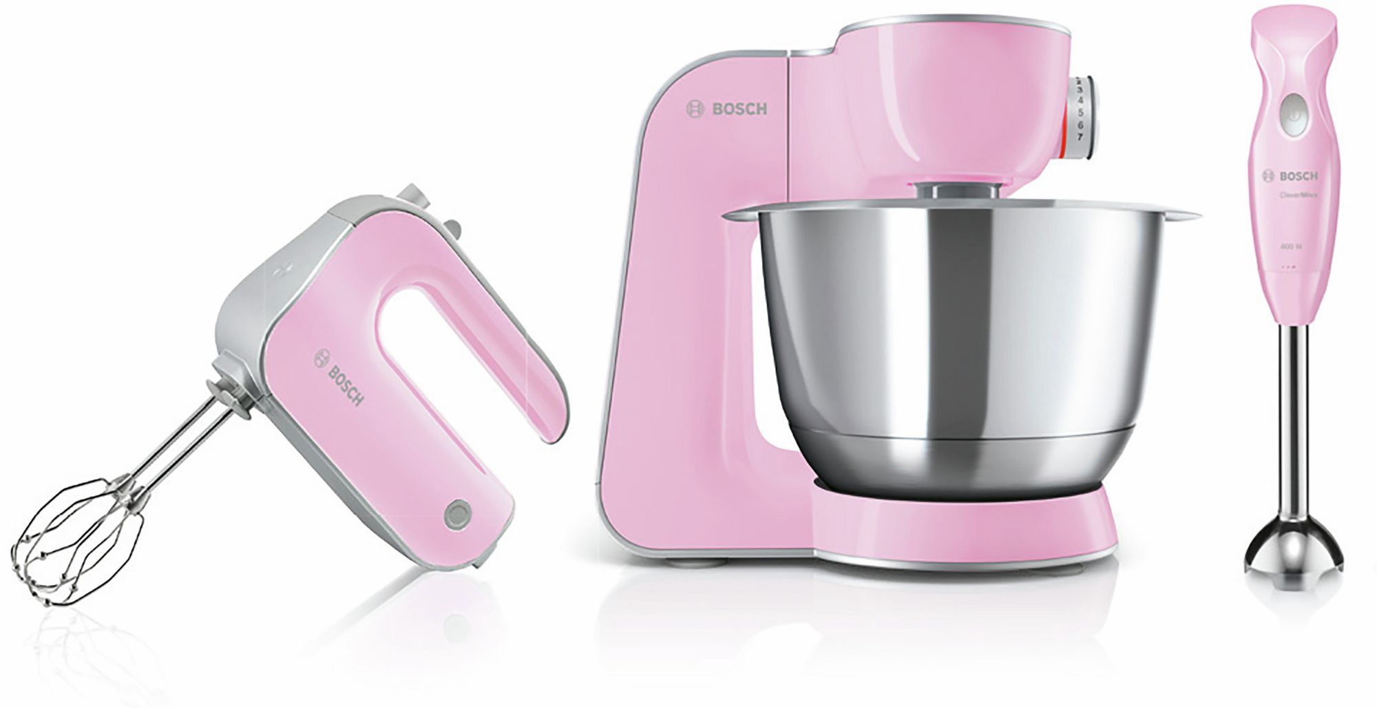 Batedeira Styline Colour 500W, Rosa, Cinza MFQ4030K