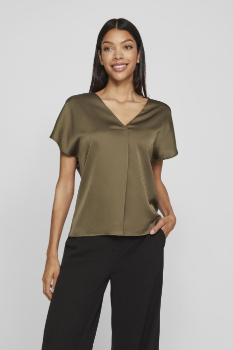Vila groene dames t-shirt