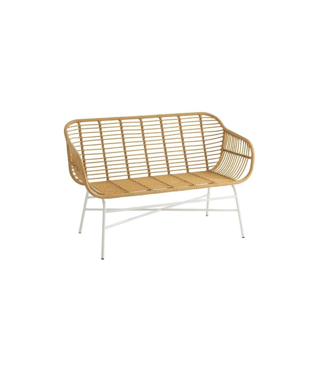 Paris Prix - Banc D'extérieur Design celeste 128cm Naturel