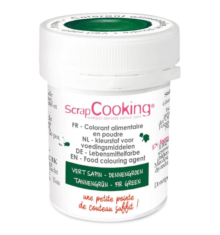 Colorant en poudre vert sapin 5 g Scrapcooking