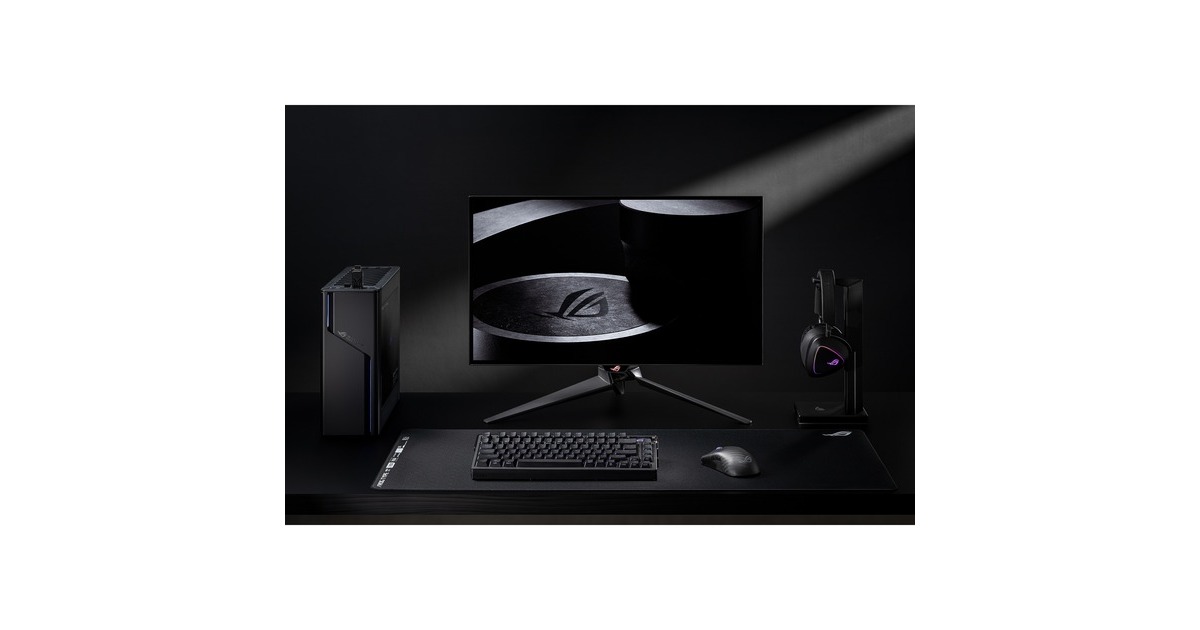 ASUSROG Azoth Extreme, gaming toetsenbord  (Zwart, US lay-out, ROG NX Snow, RGB leds, 75%, Hot-swappable, PBT Double-shot, Bluetooth / 2.4GHz / USB 2.0)