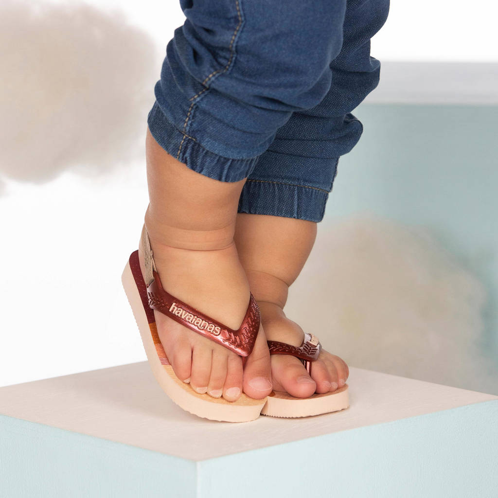 Havaianas teenslippers met hielbandje roze