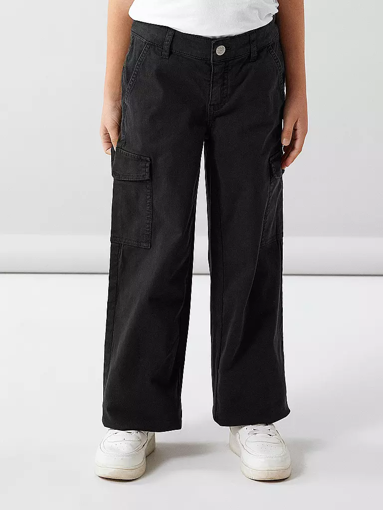 NAME IT Mädchen Cargohose NKFROSE schwarz